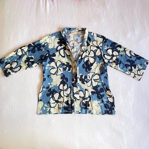 Manuheali’i Blue Floral Aloha Print 2 Piece, size M